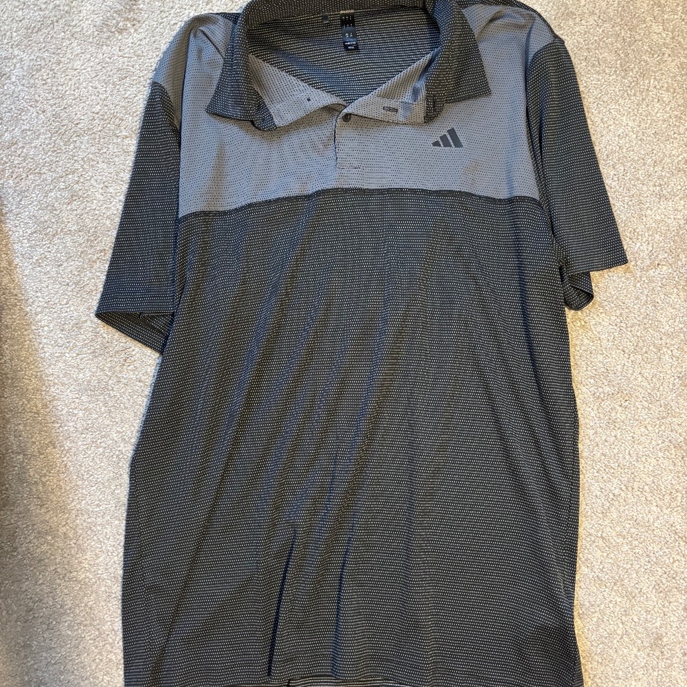 BUNDLE Two Adidas Golf Polos